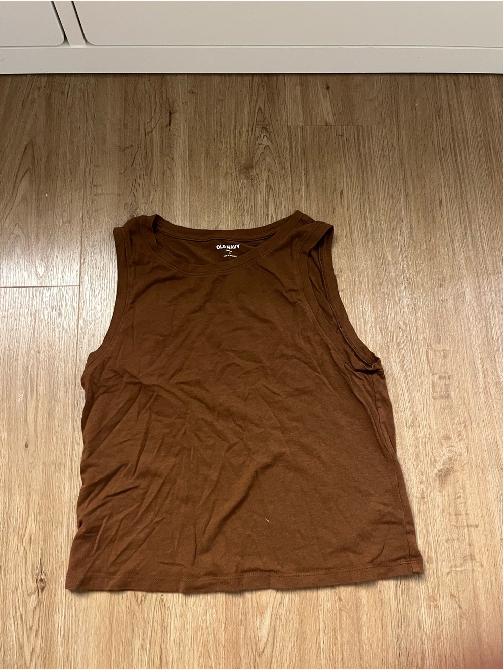 Old Navy Brown Crewneck Women's Tank Top